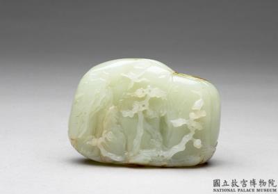 图片[3]-Jade carving in the shape of a mountain with scholar listening to a flowing spring, Qing dynasty (1644-1911)-China Archive